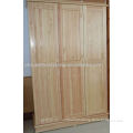 Solid pine wood 3 door wardrobe bedroom furniture